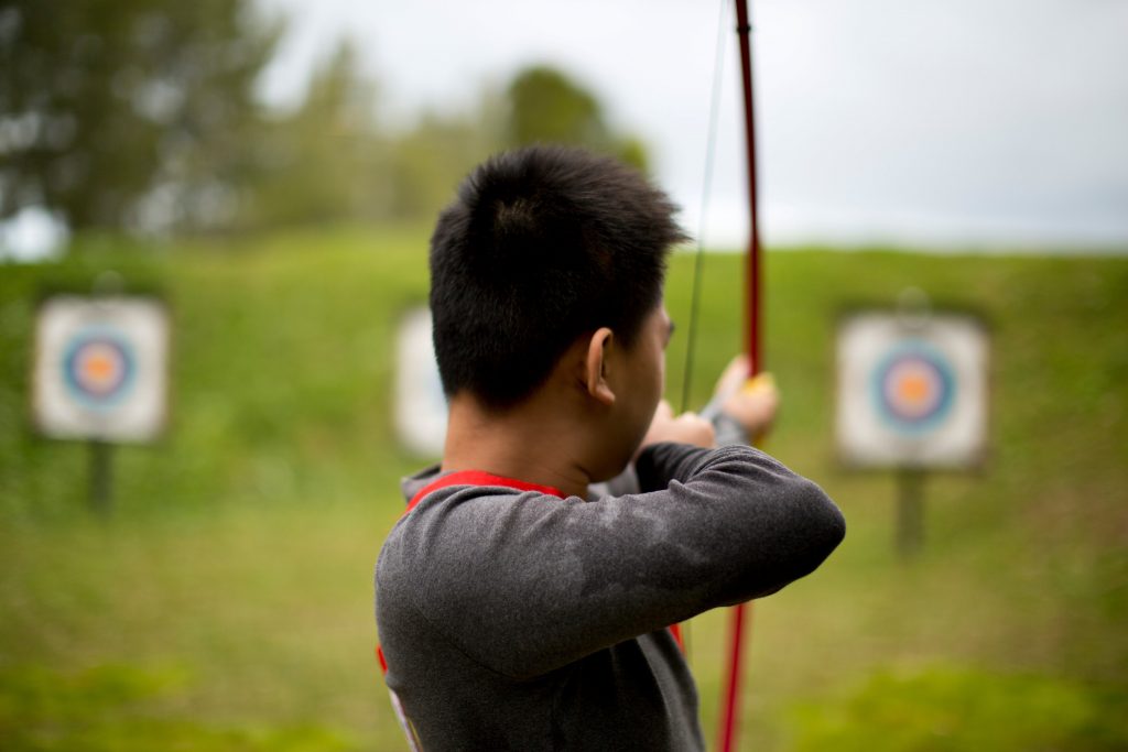 Archery activity for your school camp or activity day