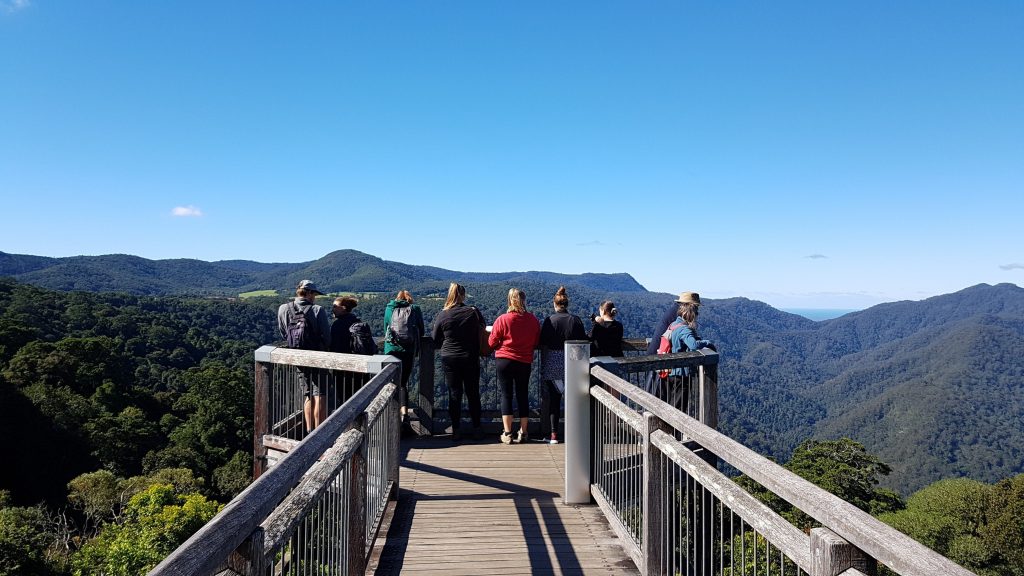This Skywalk takes you above the canopy to view the spectacular National Park from above.