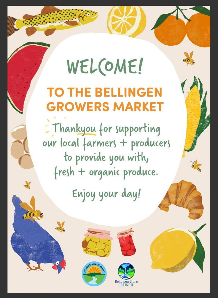 Bello Growers Market sign