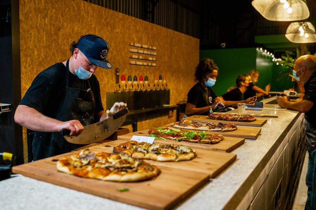 A range of homemade woodfired pizza on offer