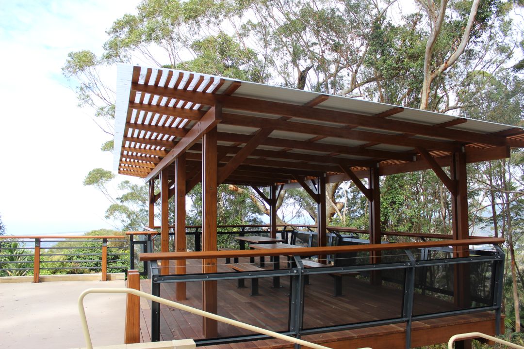 Forest Sky Pier Has Sheltered Picnic Spots