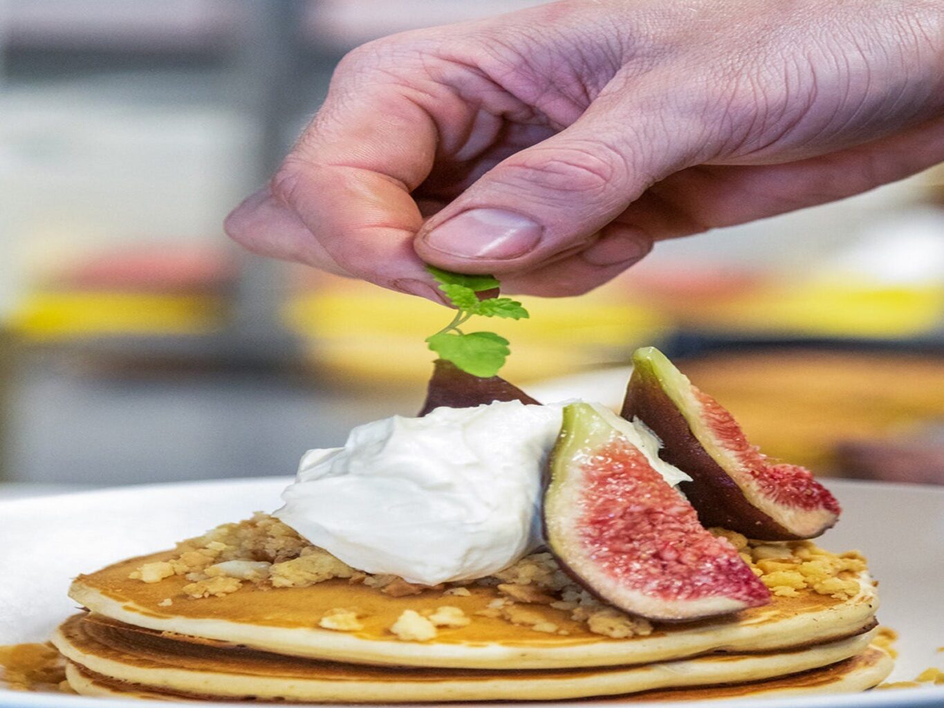 Pancakes with Fig on top