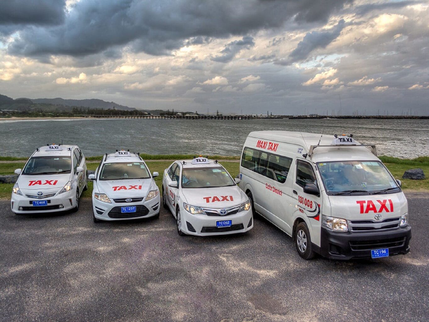 Image of Taxi Fleet in front of the Jetty