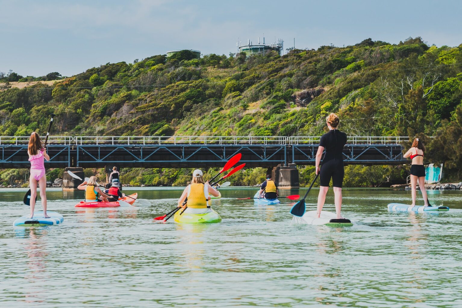 Group Kayaking and Stand Up Paddle Boarding C-Change Adventures Coffs Harbour