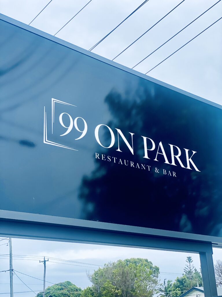 99 on Park sign