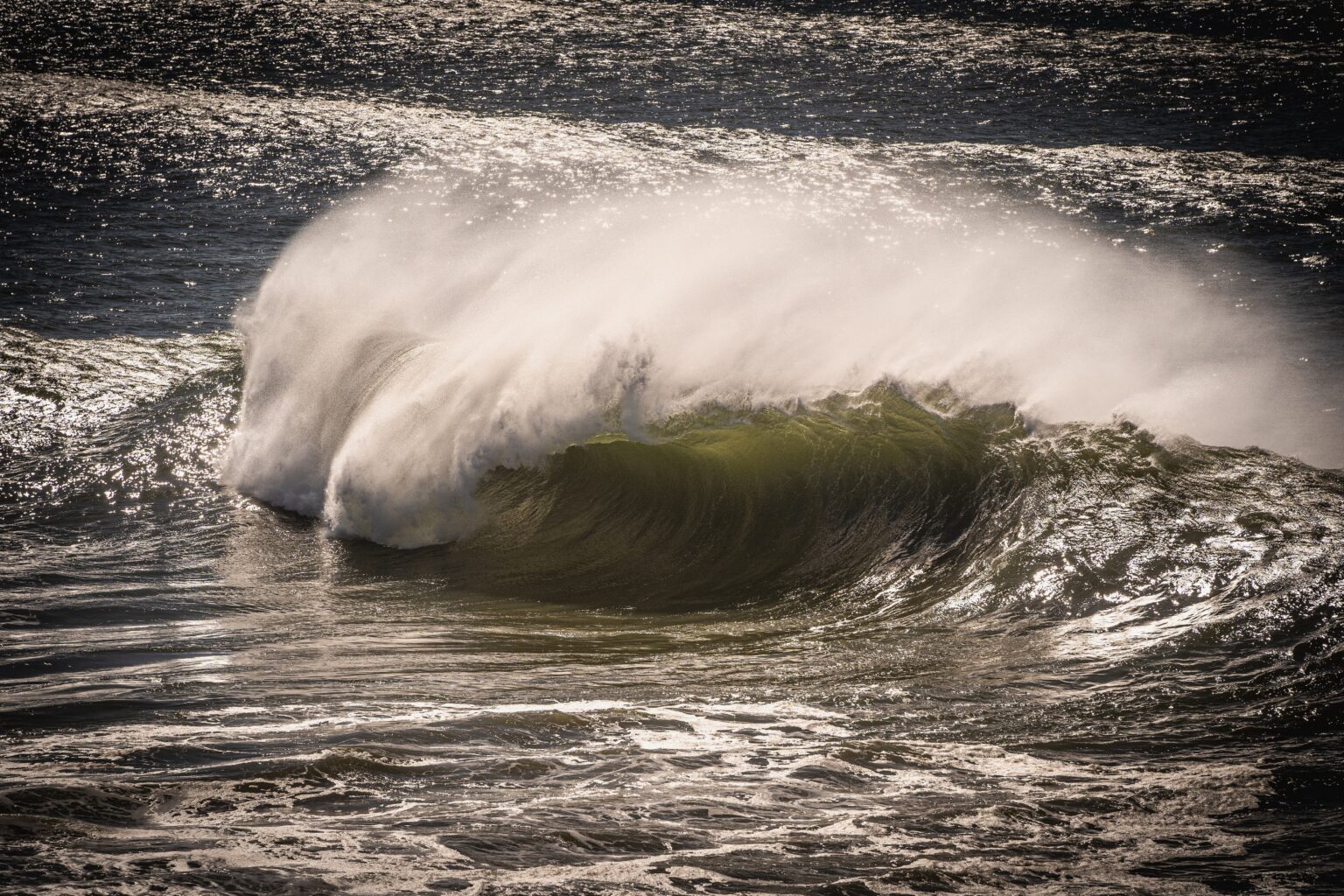 Wave Breaking At Woopi Beach