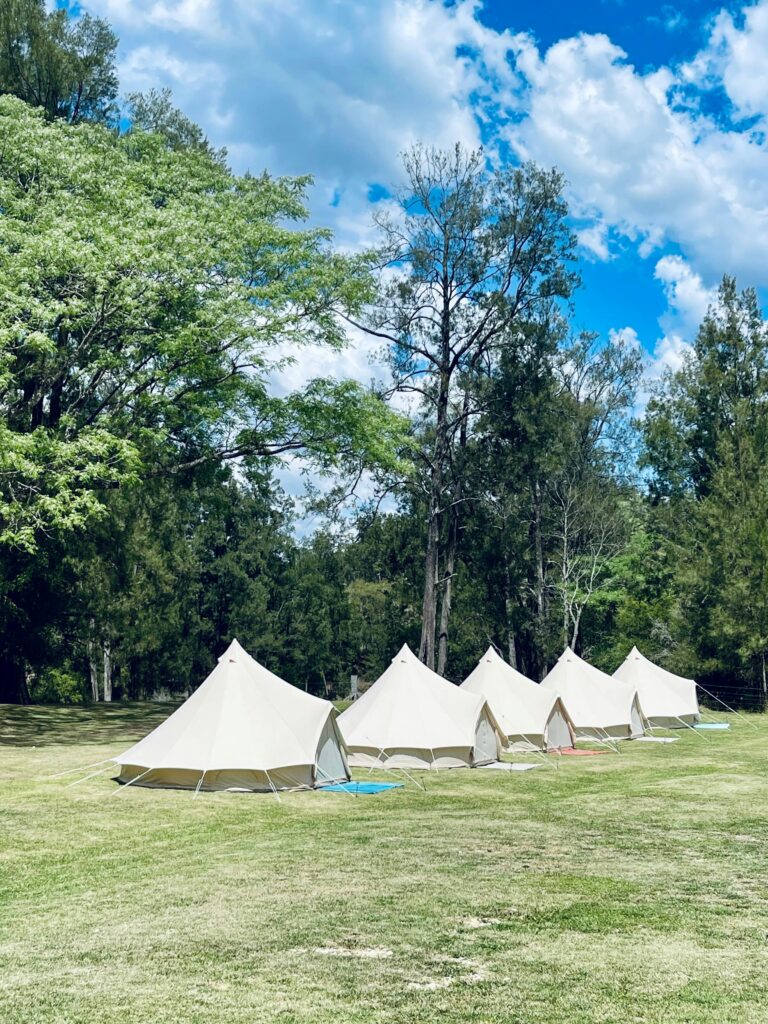Glamping tents for events